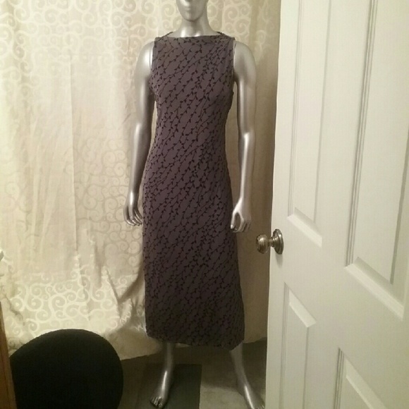 Eve Adams size Medium Grey and Black Dress - Picture 1 of 2